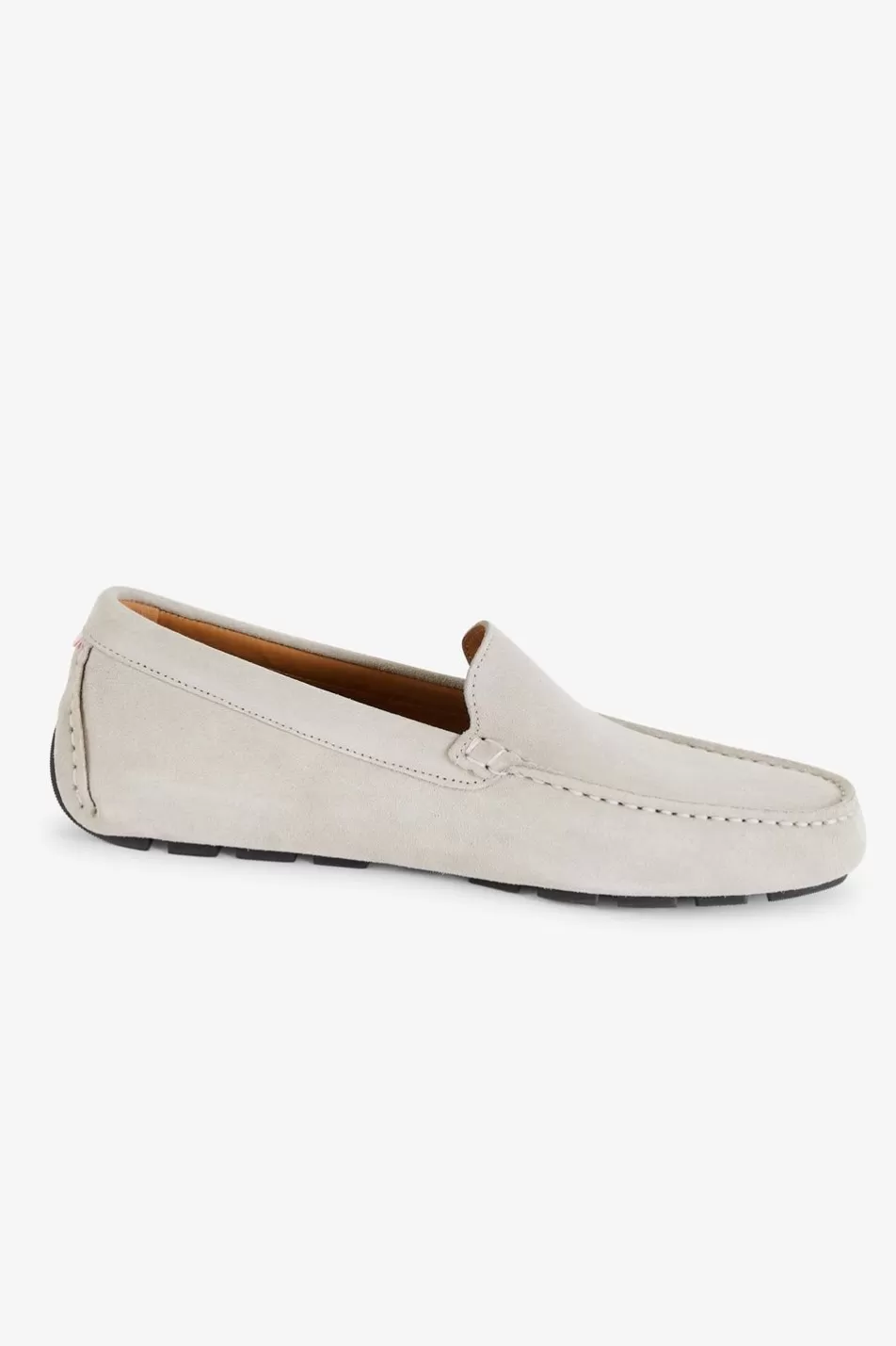 Loafers | Eden Park Light Grey Suede Moccasins