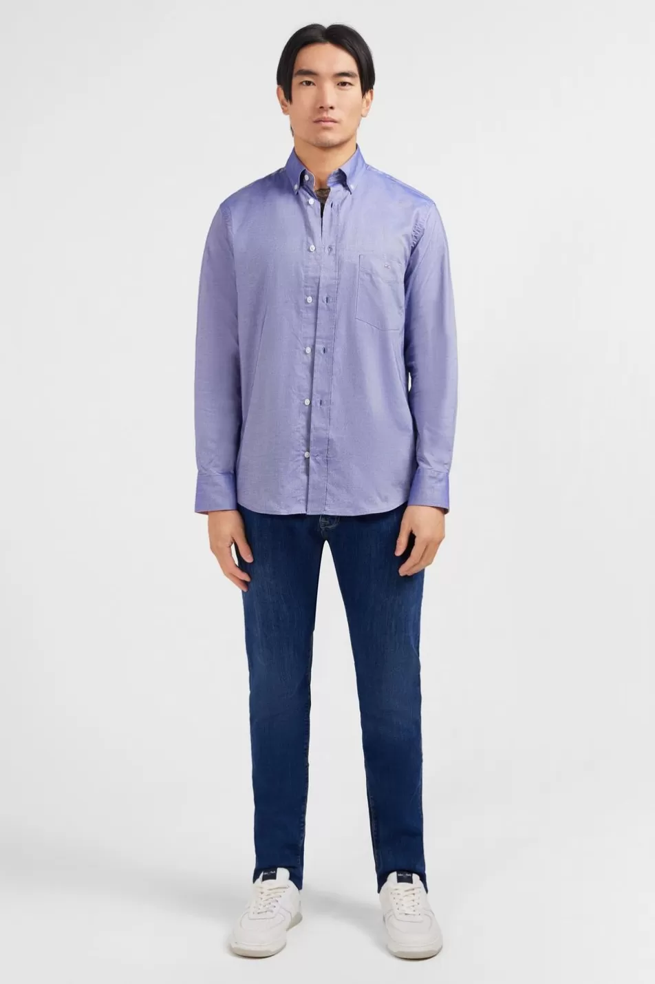 Shirts | Eden Park Navy Blue Cotton Shirt