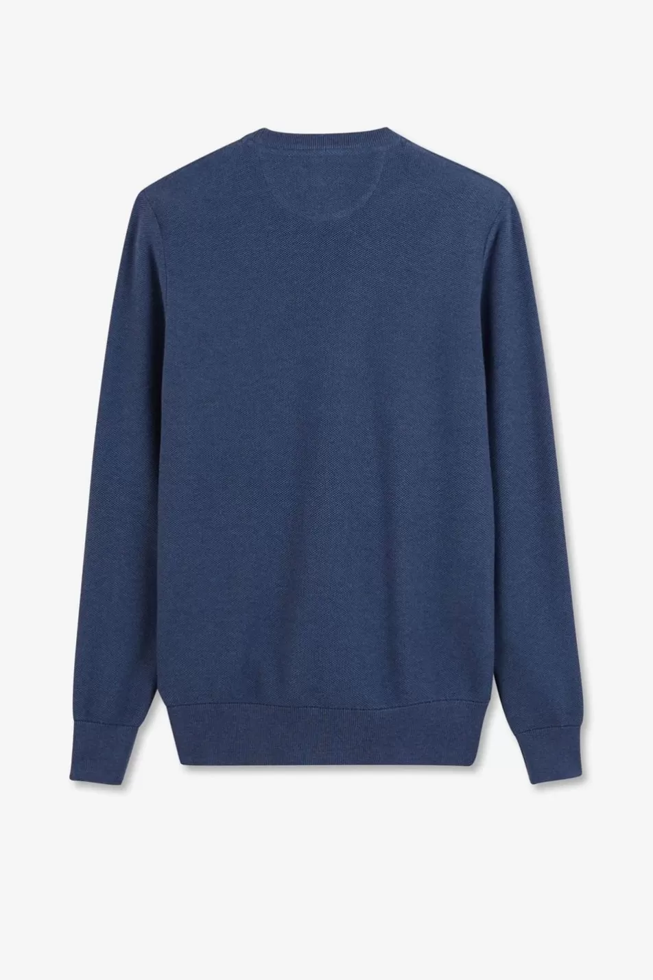 Sweaters | Eden Park Navy Blue Jumper In Decorative Cable Knit