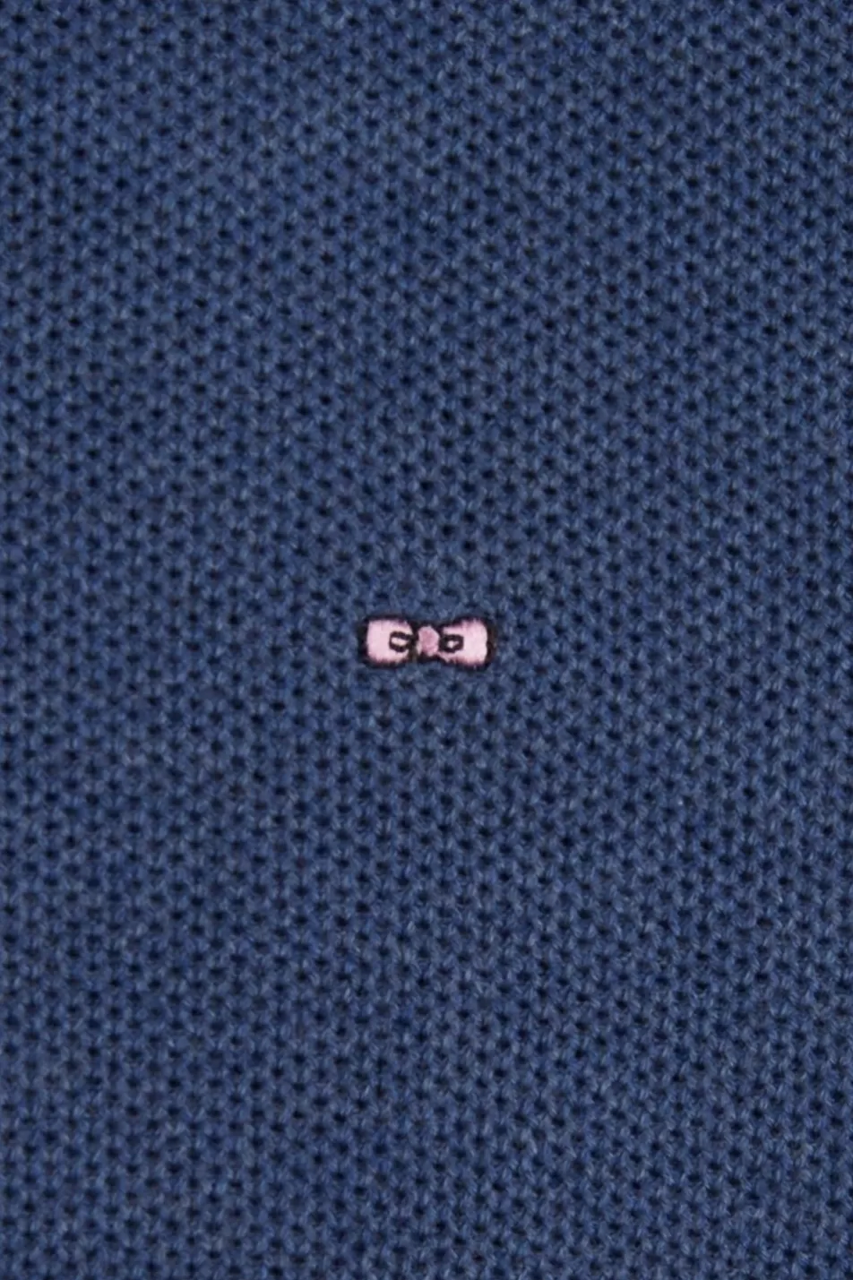 Sweaters | Eden Park Navy Blue Jumper In Decorative Cable Knit