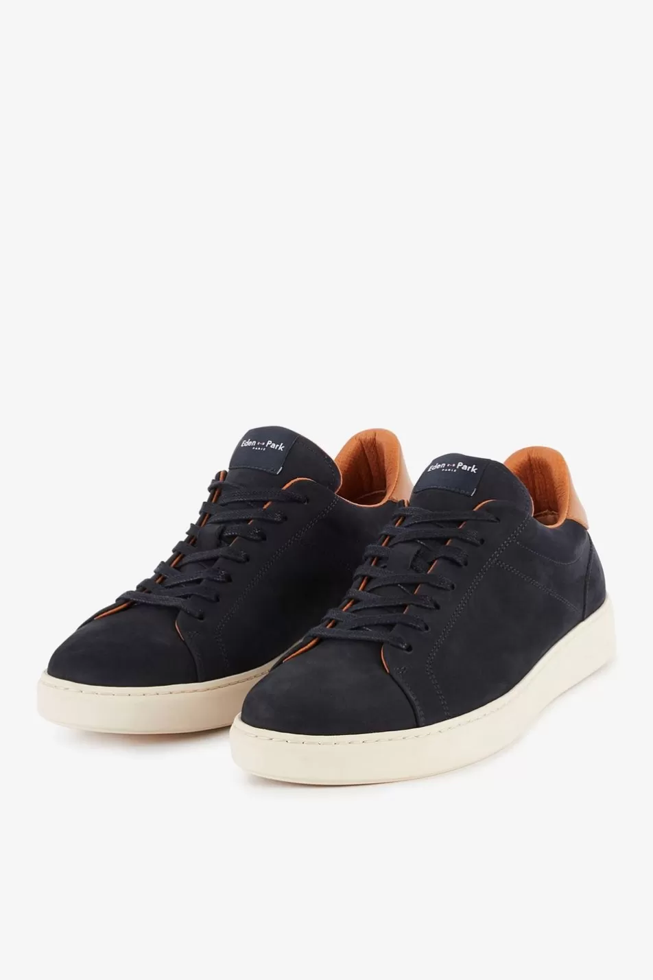 Sneakers | Eden Park Navy Blue Leather Trainers