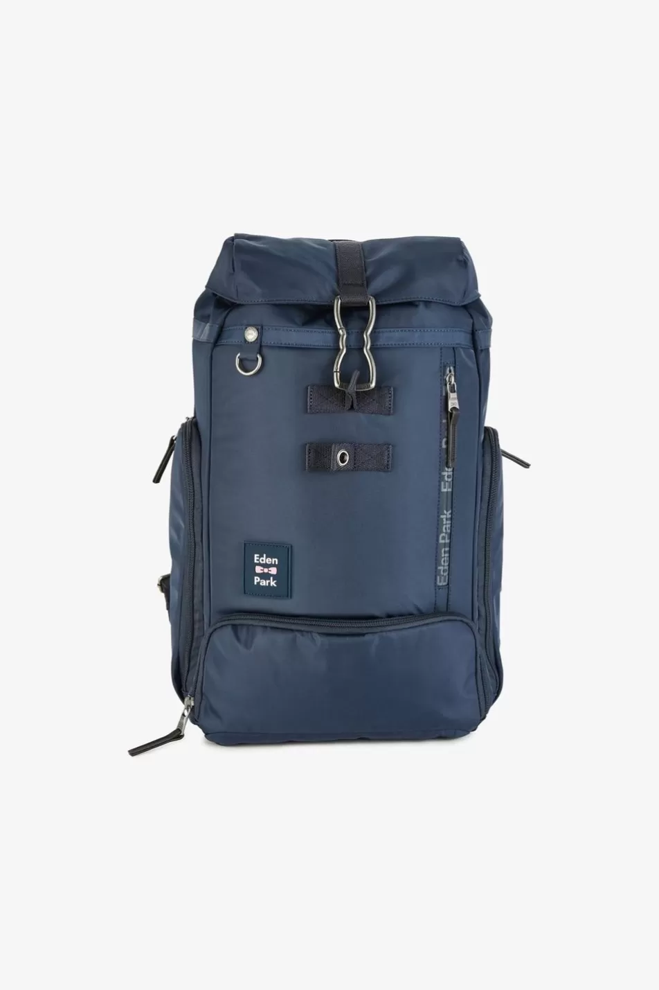 Backpacks | Eden Park Navy Blue Rucksack With Multiple Pockets