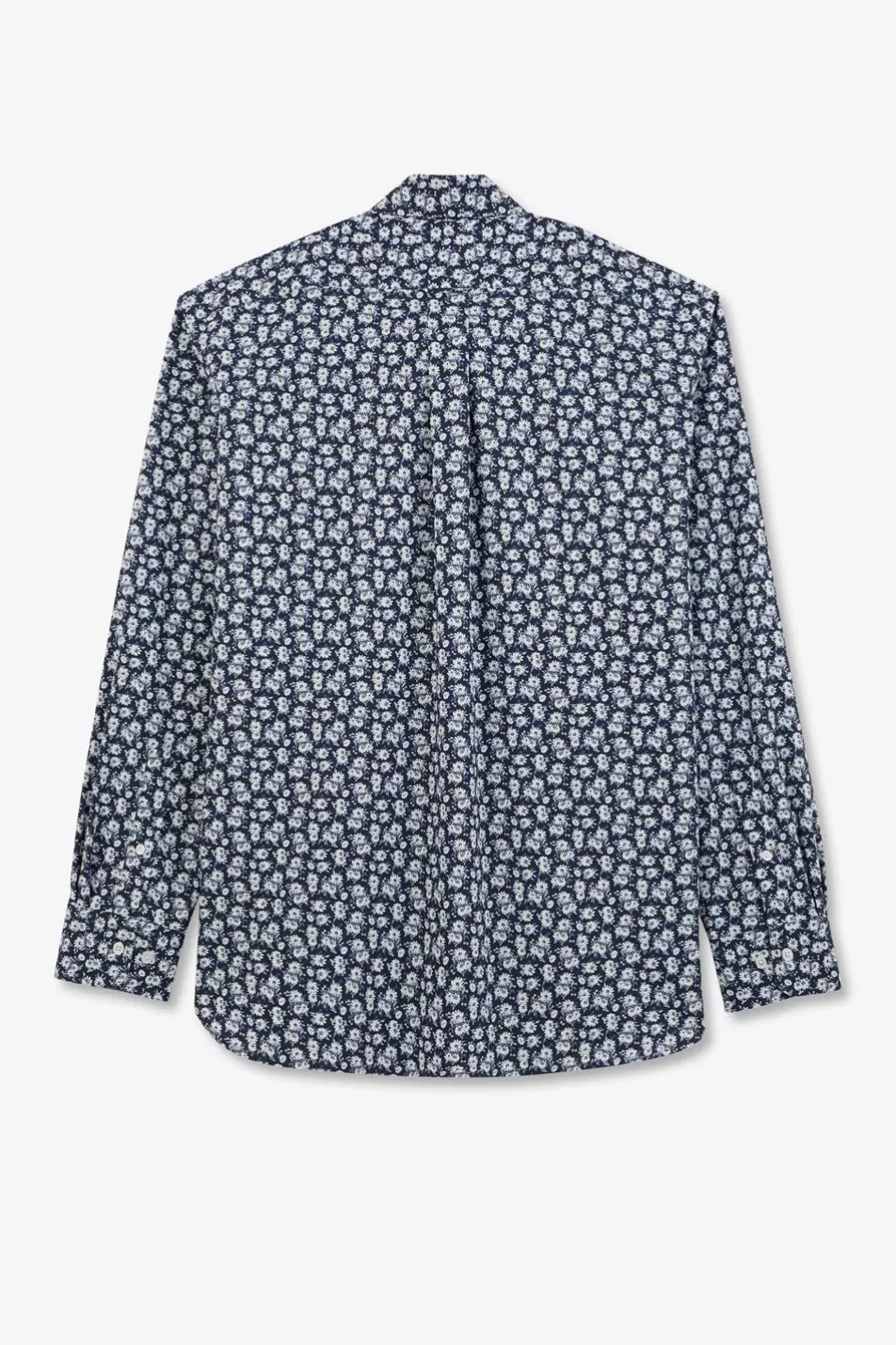 Shirts | Eden Park Navy Blue Shirt With Exclusive Floral Print