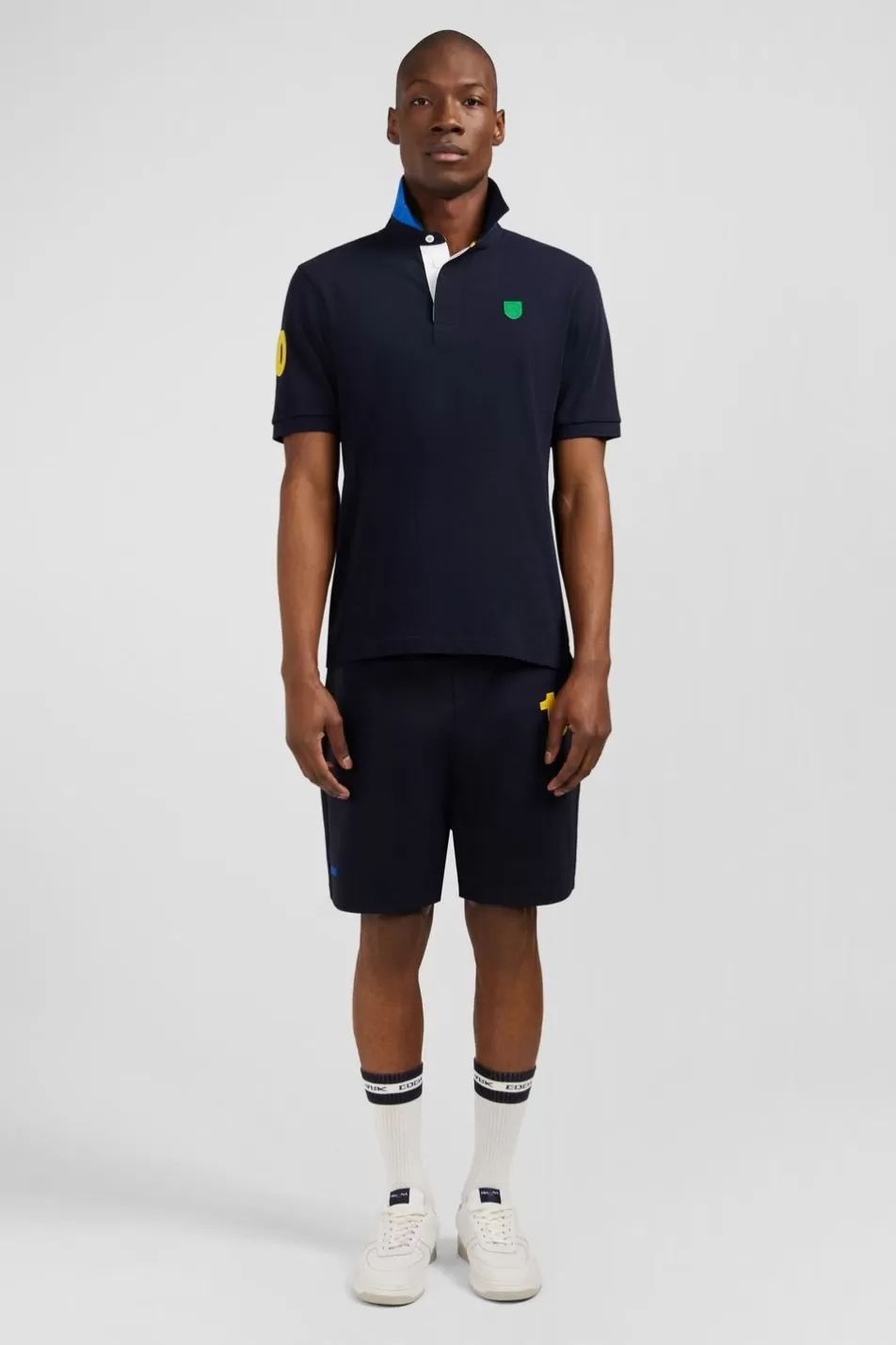 Shorts & Bermudas | Eden Park Navy Blue Short With Coloured Details