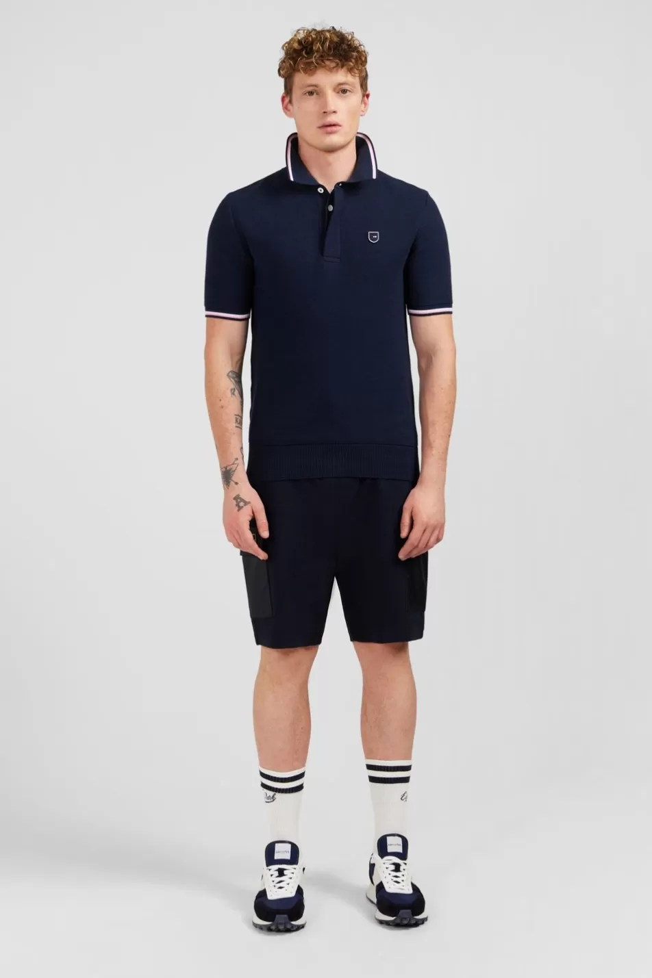 Rugby Shirts | Eden Park Navy Blue Short-Sleeved Jumper