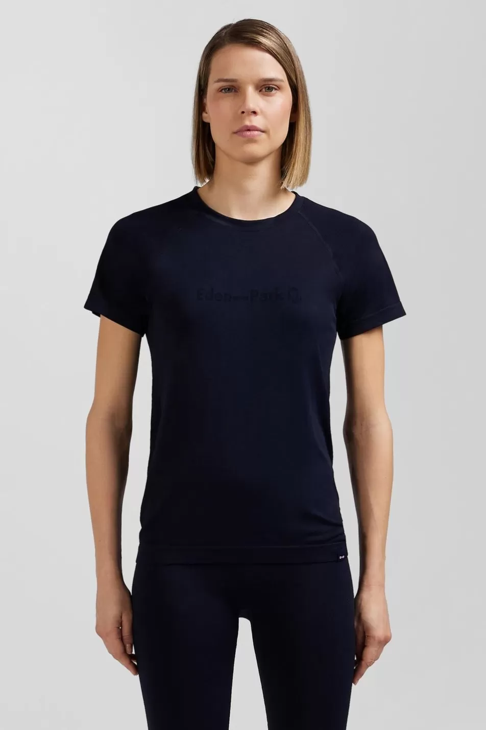 T-Shirts | Eden Park Navy Blue Short-Sleeved Sports T-Shirt With Striped Details