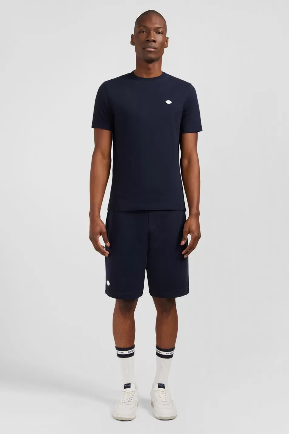 T-Shirts | Eden Park Navy Blue Short-Sleeved T-Shirt