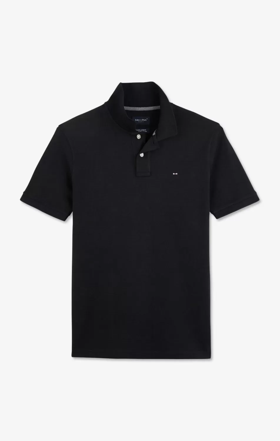 Polos | Eden Park Navy Blue Stretch Pima Cotton Polo