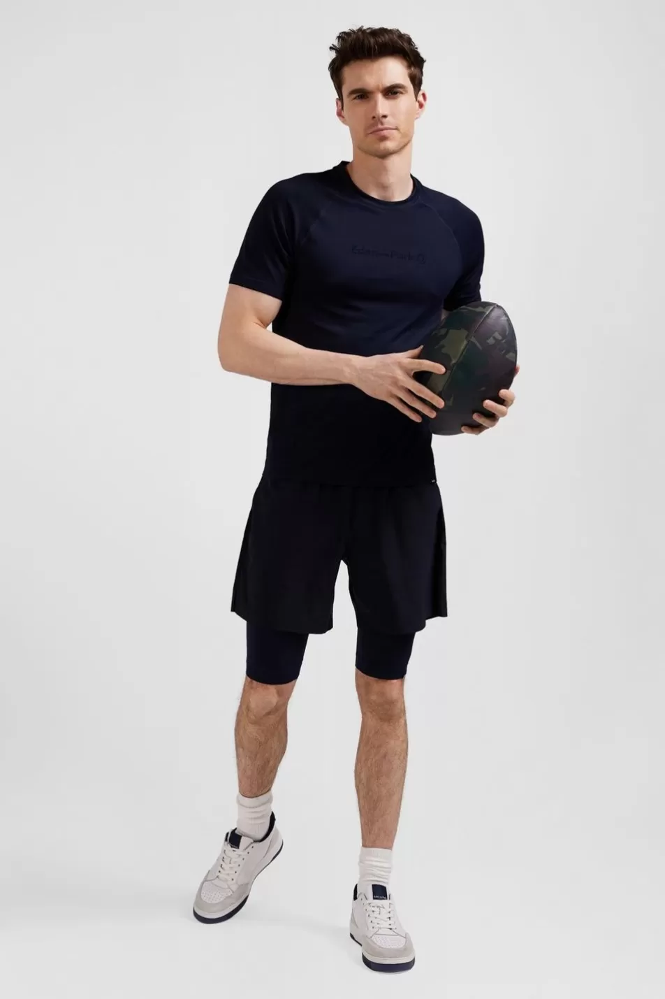 Shorts & Bermudas | Eden Park Navy Blue Stretch Sports Cycling Shorts