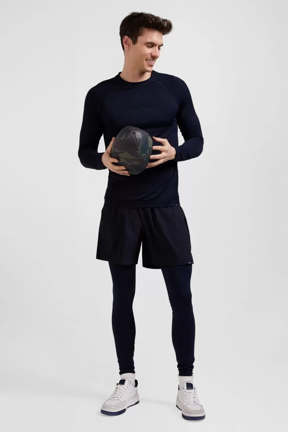 Pants | Eden Park Navy Blue Stretch Sports Jogging Bottoms