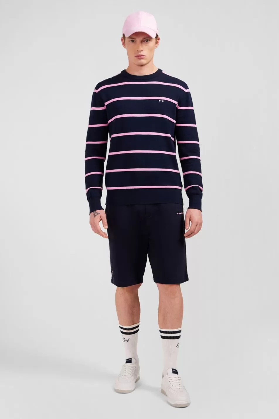 Sweaters | Eden Park Navy Blue Striped Jumper