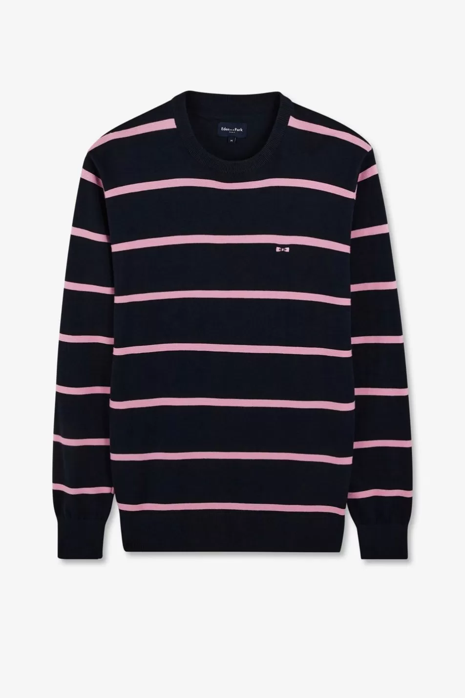 Sweaters | Eden Park Navy Blue Striped Jumper