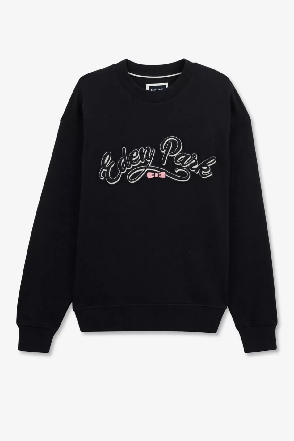 Sweatshirts | Eden Park Navy Blue Sweatshirt With Embroidery