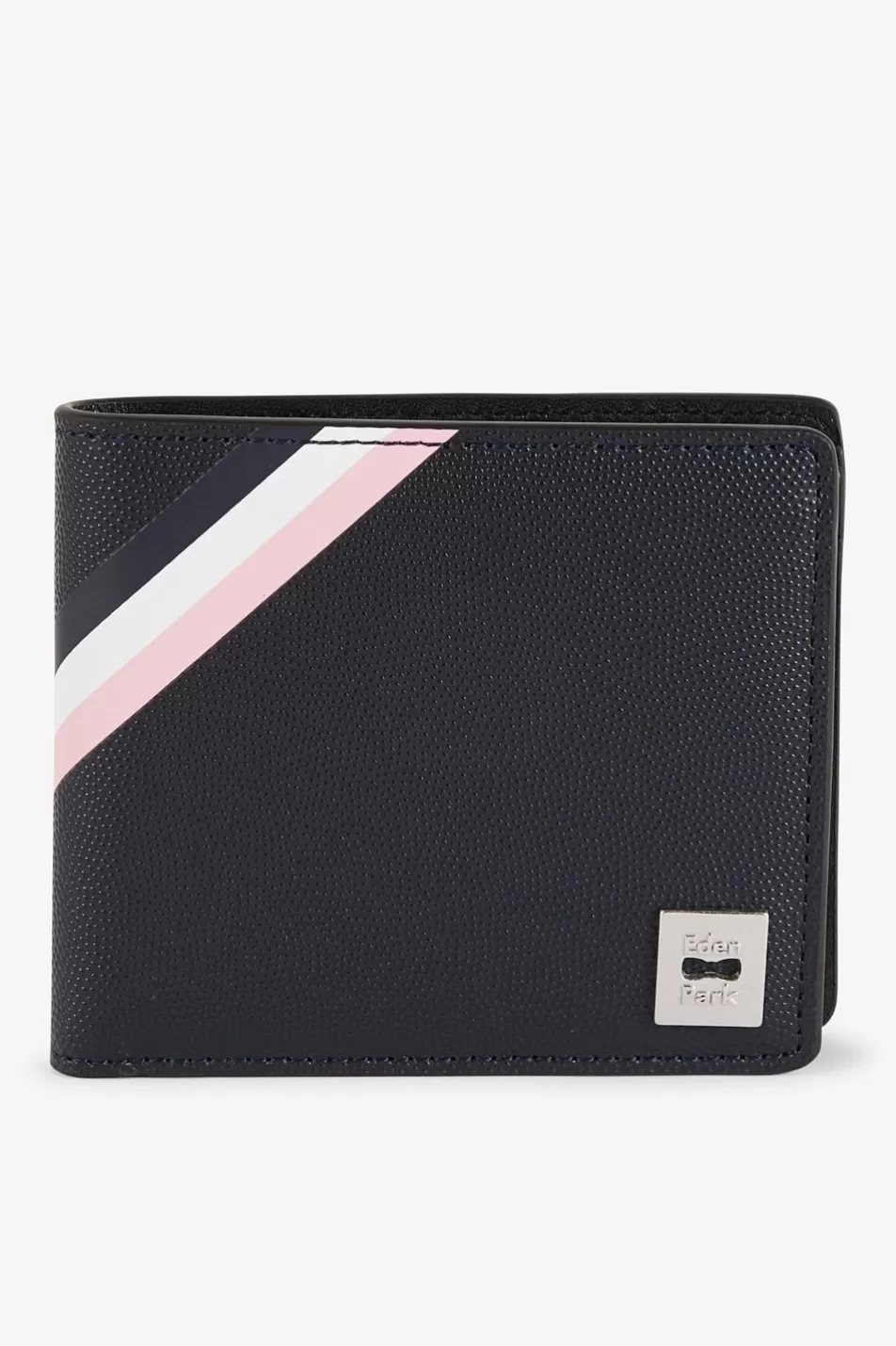 Portfolios | Eden Park Navy Italian-Style Wallet With Tricolour Details