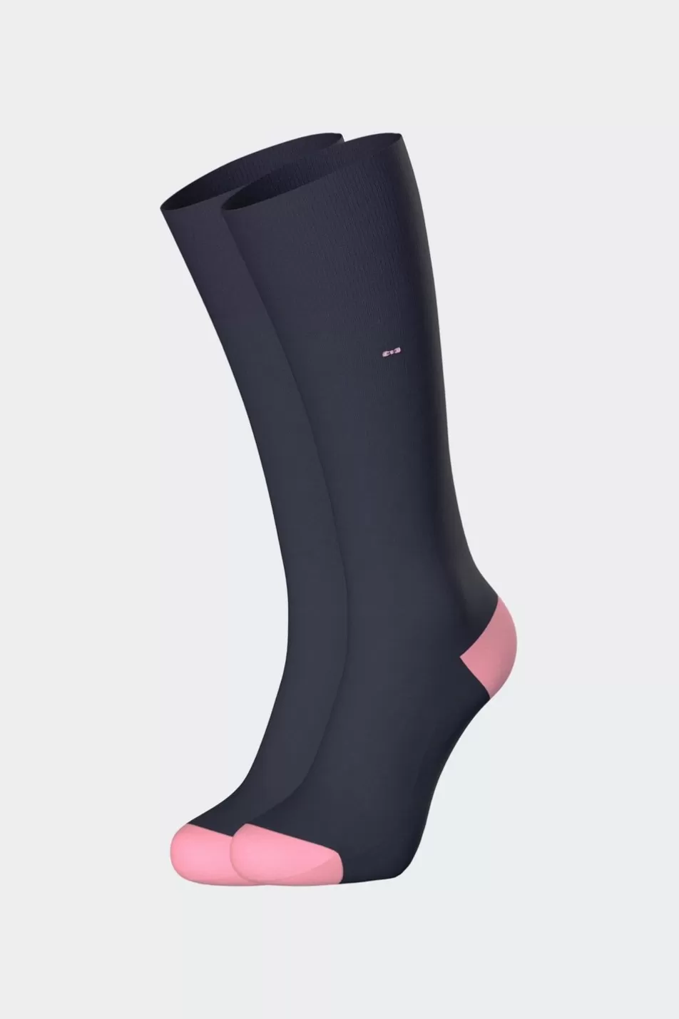 Socks | Eden Park Navy Ribbed Socks In Stretch Cotton