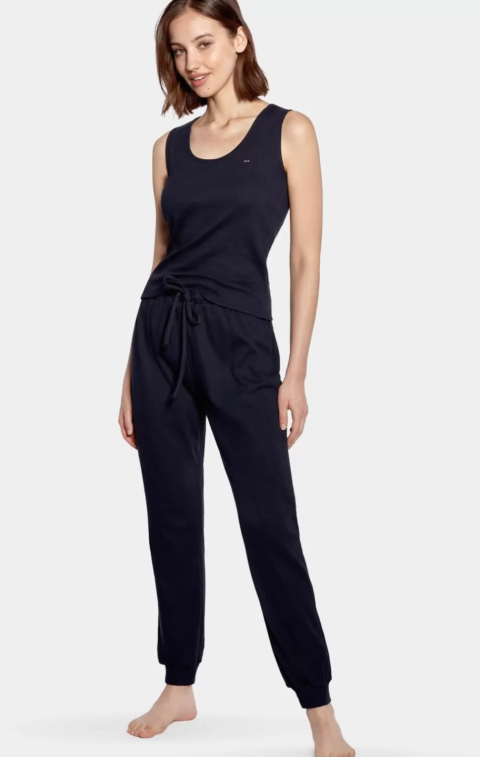 Pajamas | Eden Park Navy Stretch Cotton Pyjama Set