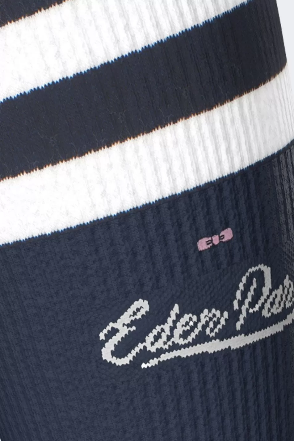 Socks | Eden Park Navy Stretch Cotton Socks With Varsity Signature