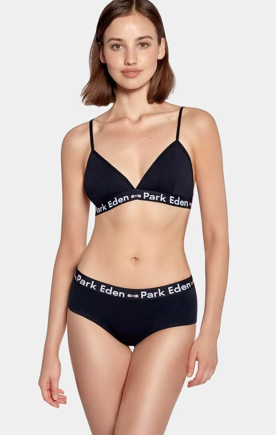 Underwear | Eden Park Navy Triangle Bra In Stretch Modal