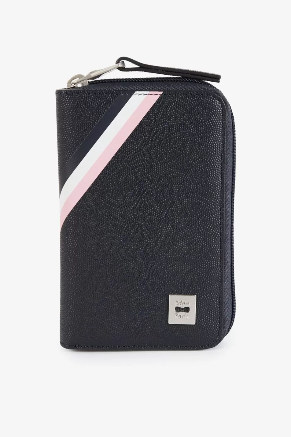 Portfolios | Eden Park Navy Zipped Wallet With Tricolour Details