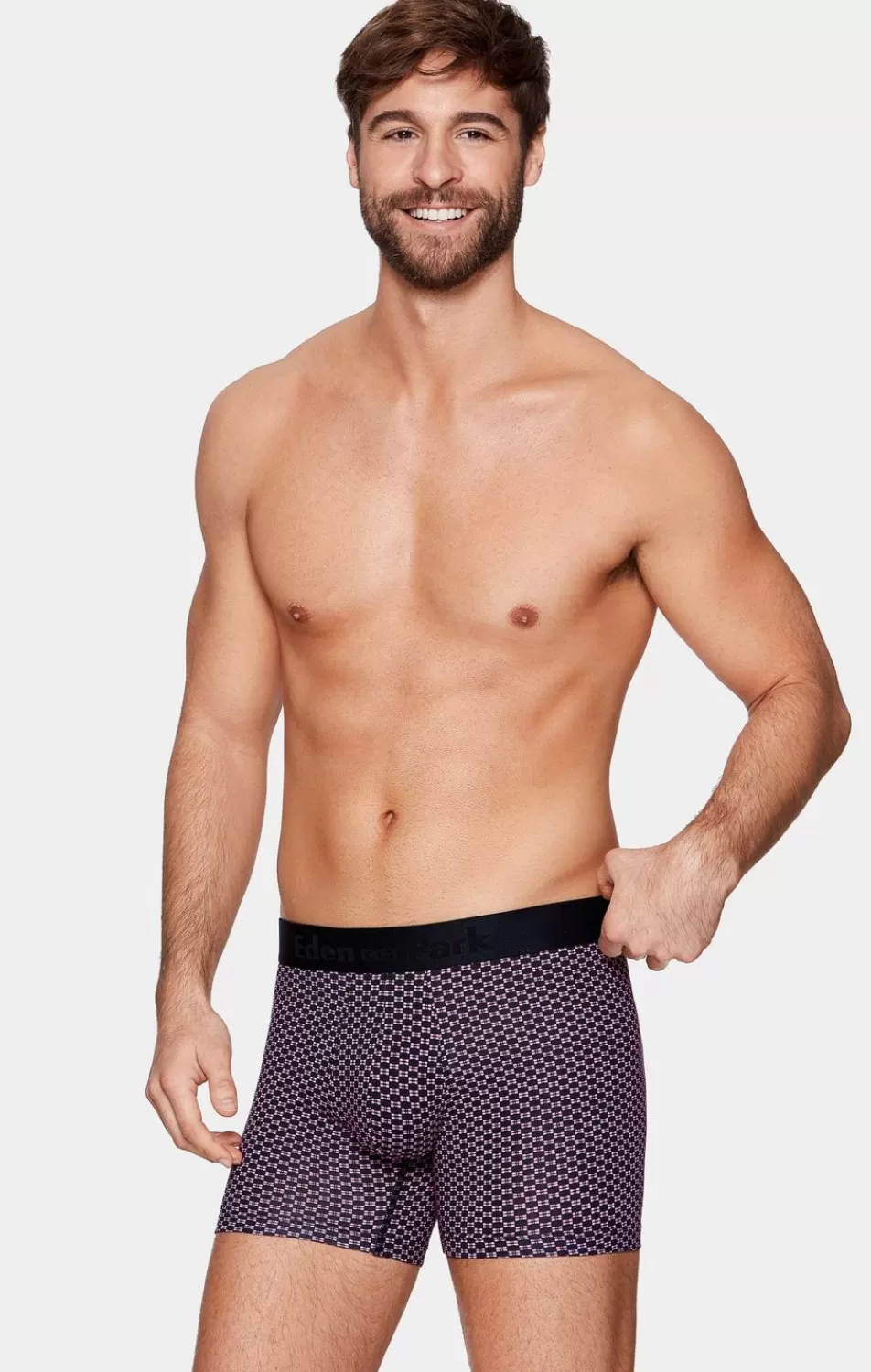 Underwear | Eden Park Pack Of 2 Boxers, Pink With Bow Ties And Plain Navy Blue