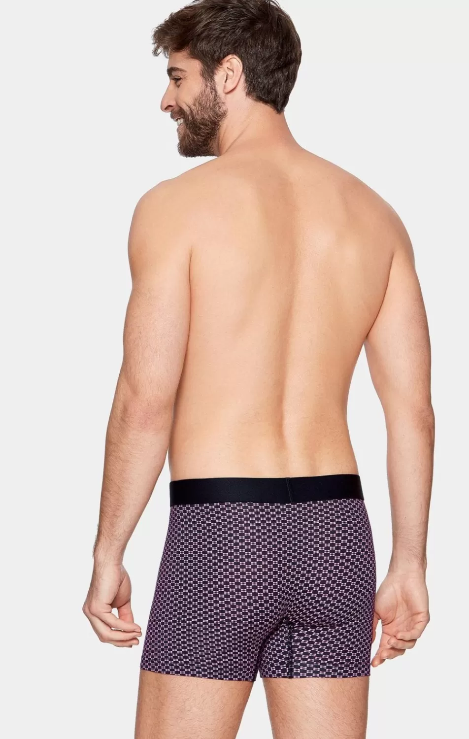 Underwear | Eden Park Pack Of 2 Boxers, Pink With Bow Ties And Plain Navy Blue