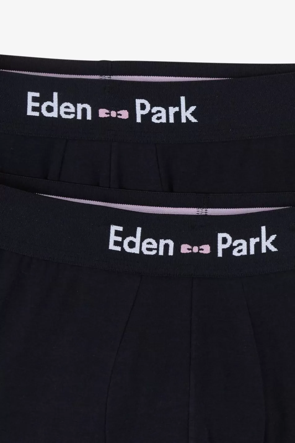Underwear | Eden Park Pack Of 2 Navy Blue Boxers, Plain And Striped Trim