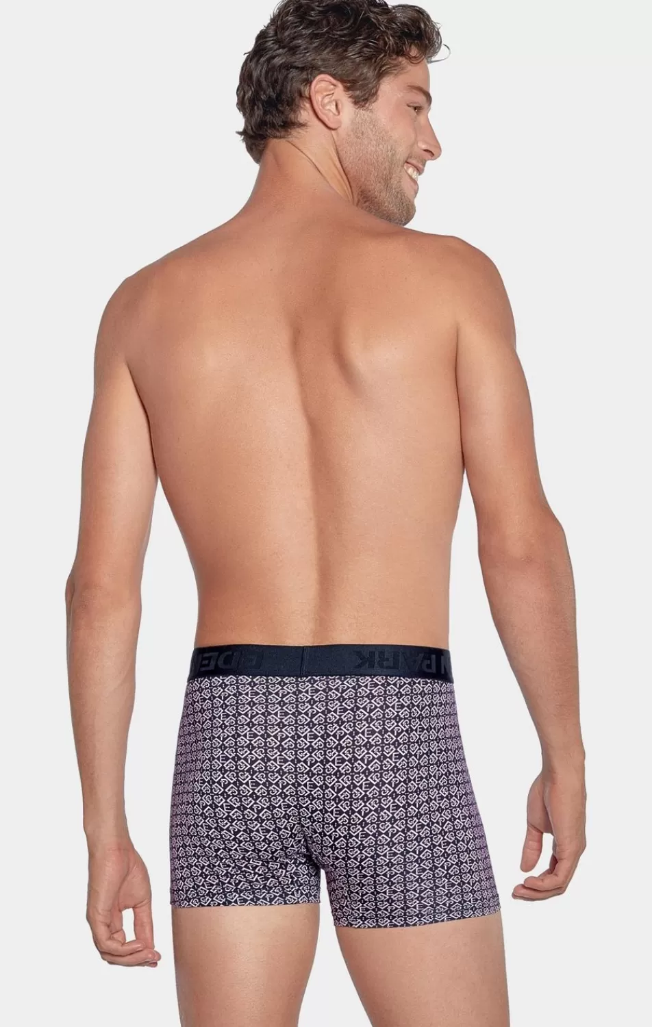 Underwear | Eden Park Pack Of 2 Plain Blue And Pink Boxer Shorts With Ep Micropatterns