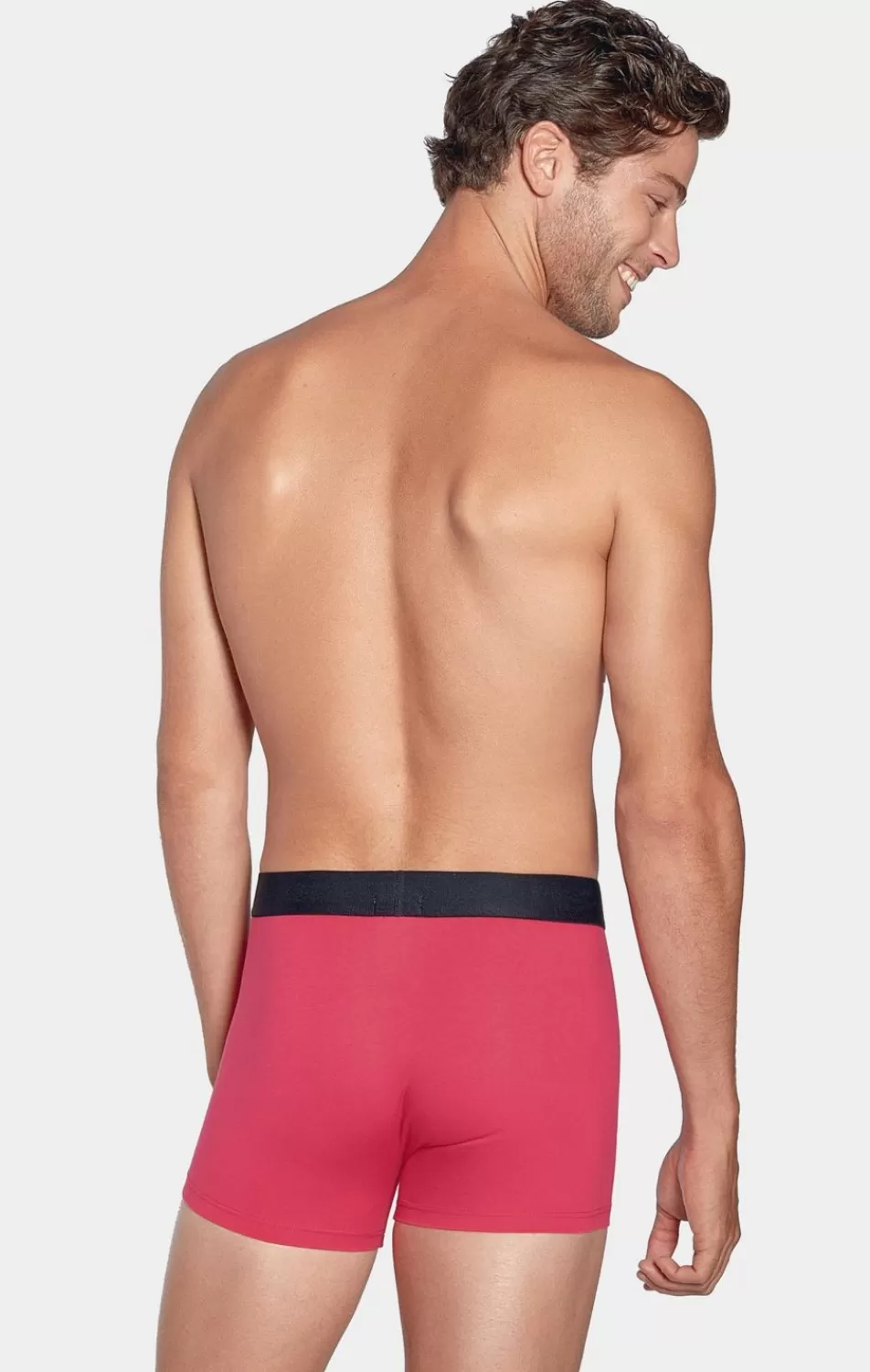 Underwear | Eden Park Pack Of 2 Plain Red And Black Boxer Shorts