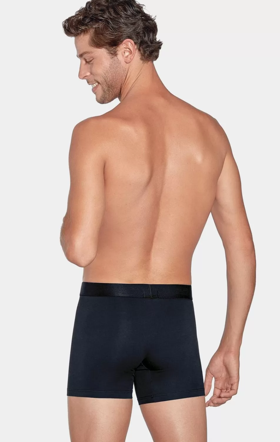 Underwear | Eden Park Pack Of 2 White Boxer Shorts With Red Stripes And Dark Blue Plain Fabric