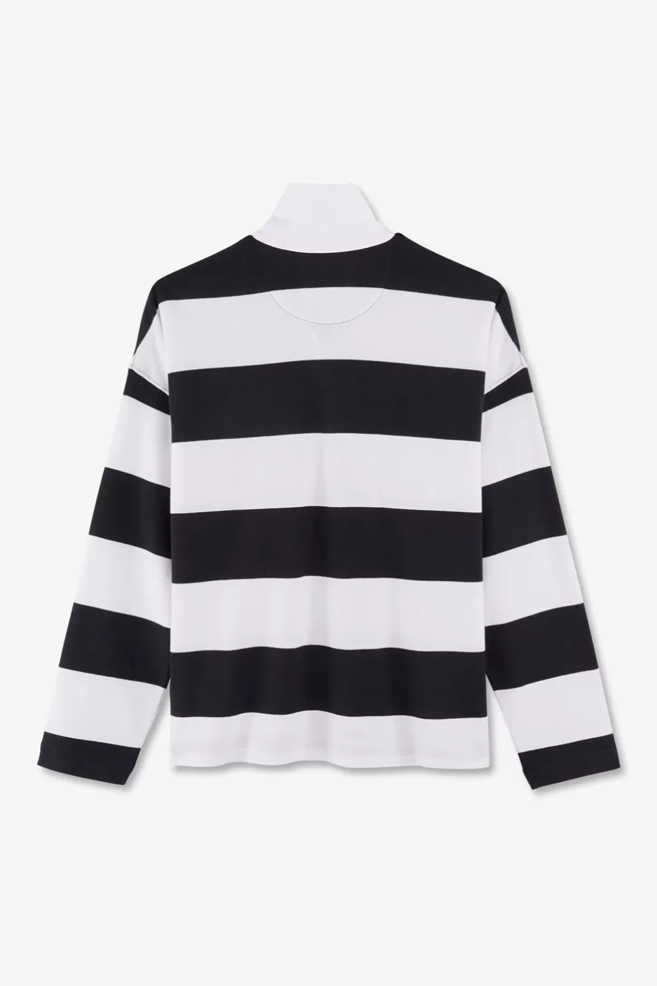 Rugby Shirts | Eden Park Pima Cotton Navy Striped Rugby Shirt In Relaxed Fit