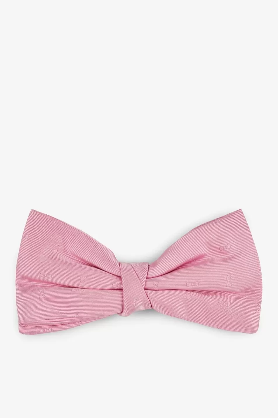 Ties & Bow Ties | Eden Park Pink Bow Tie With Micro-Patterned Bows