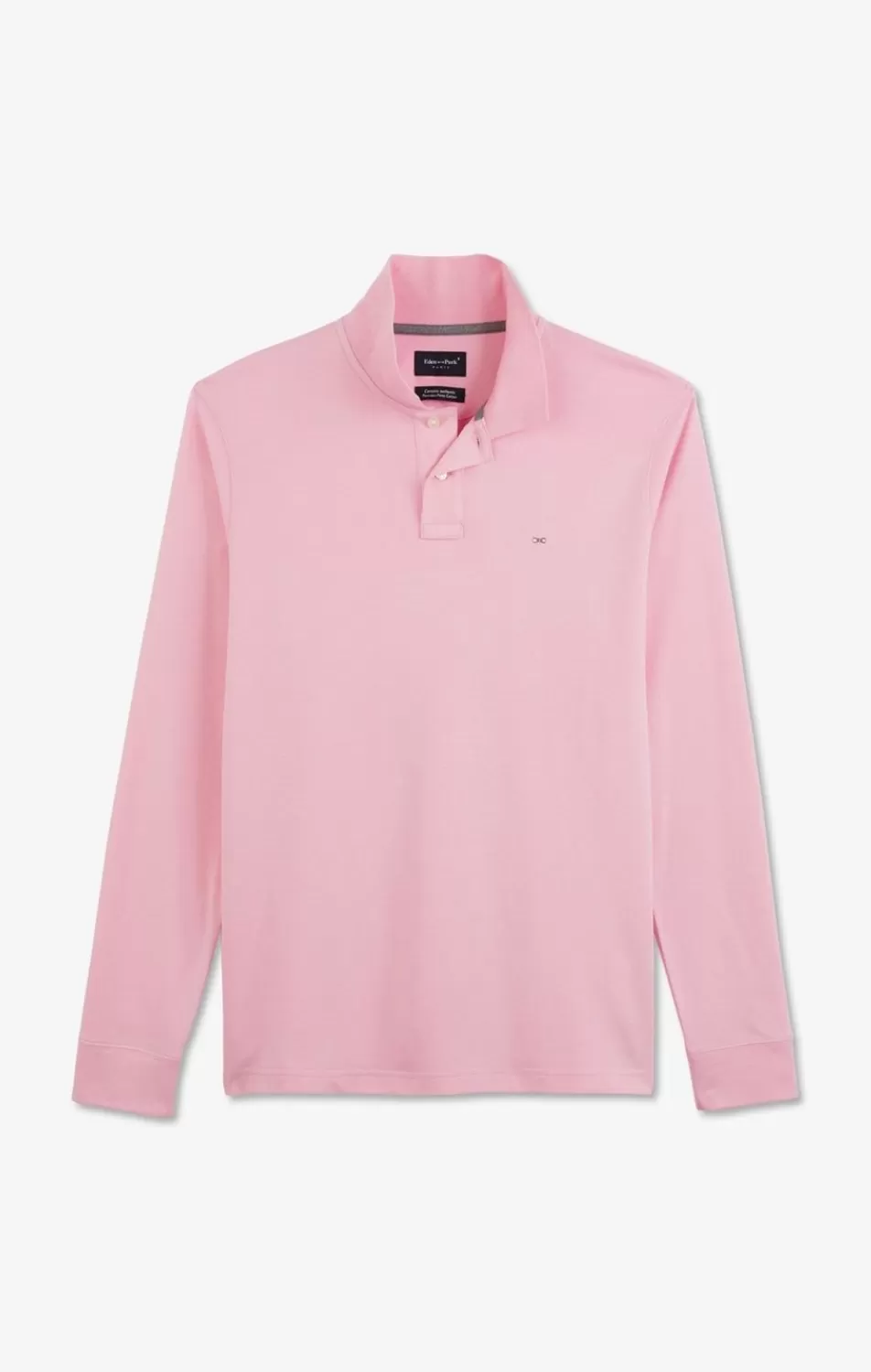 Polos | Eden Park Pink Cotton Polo With Contrasting Neck