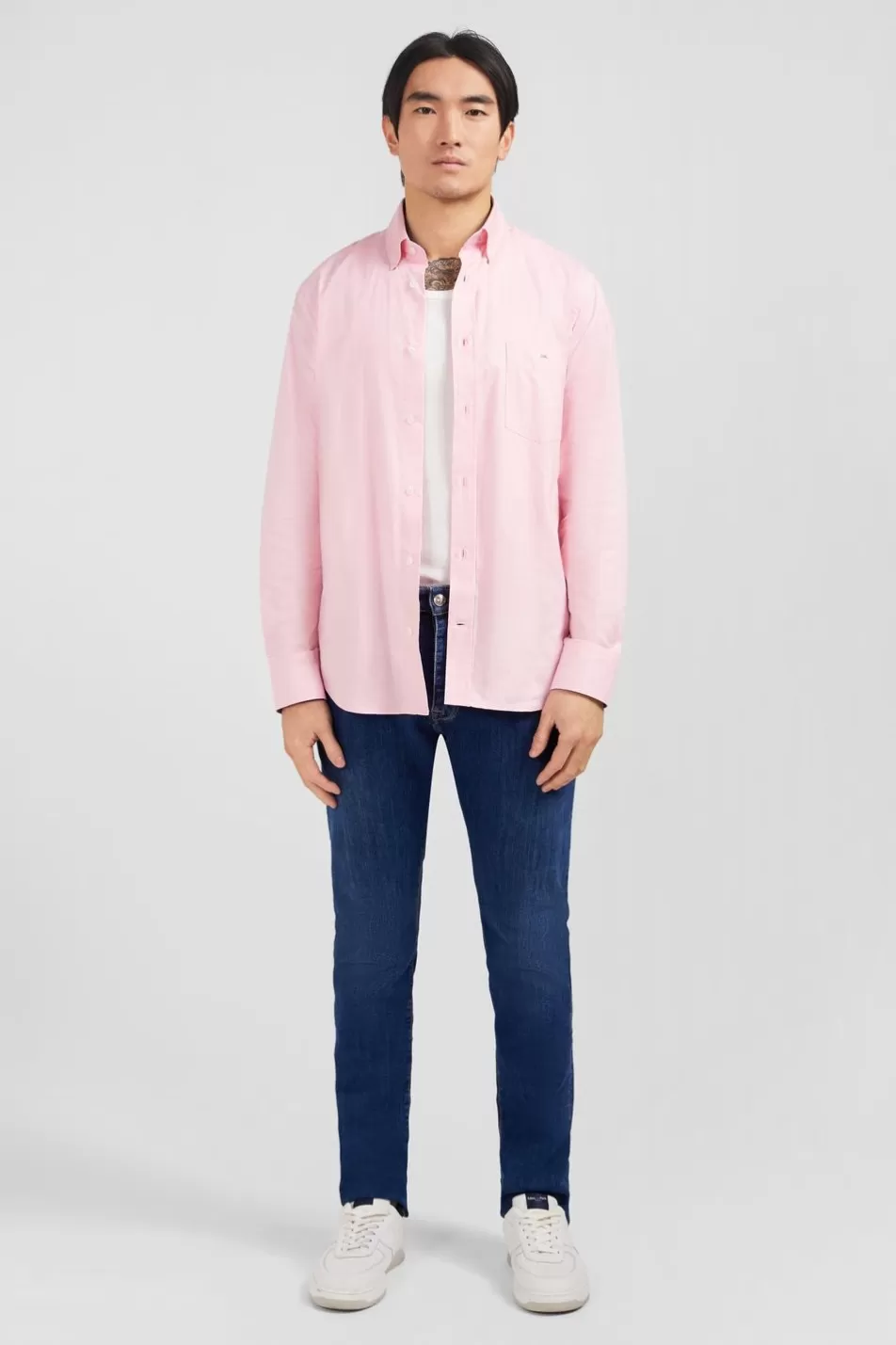 Shirts | Eden Park Pink Cotton Shirt