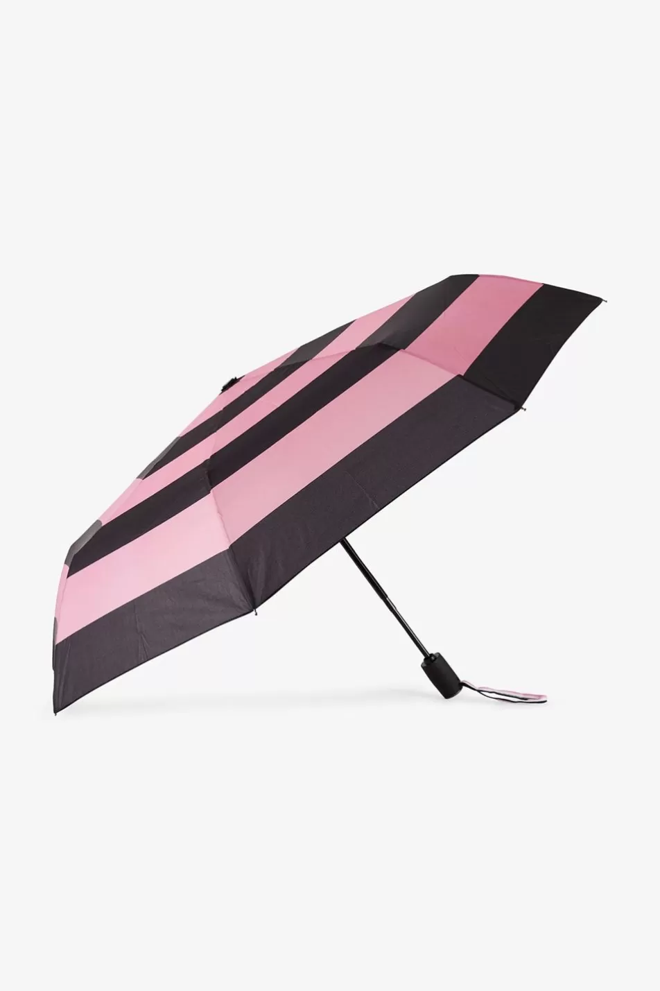 Umbrellas | Eden Park Pink Folding Umbrella With Stripes