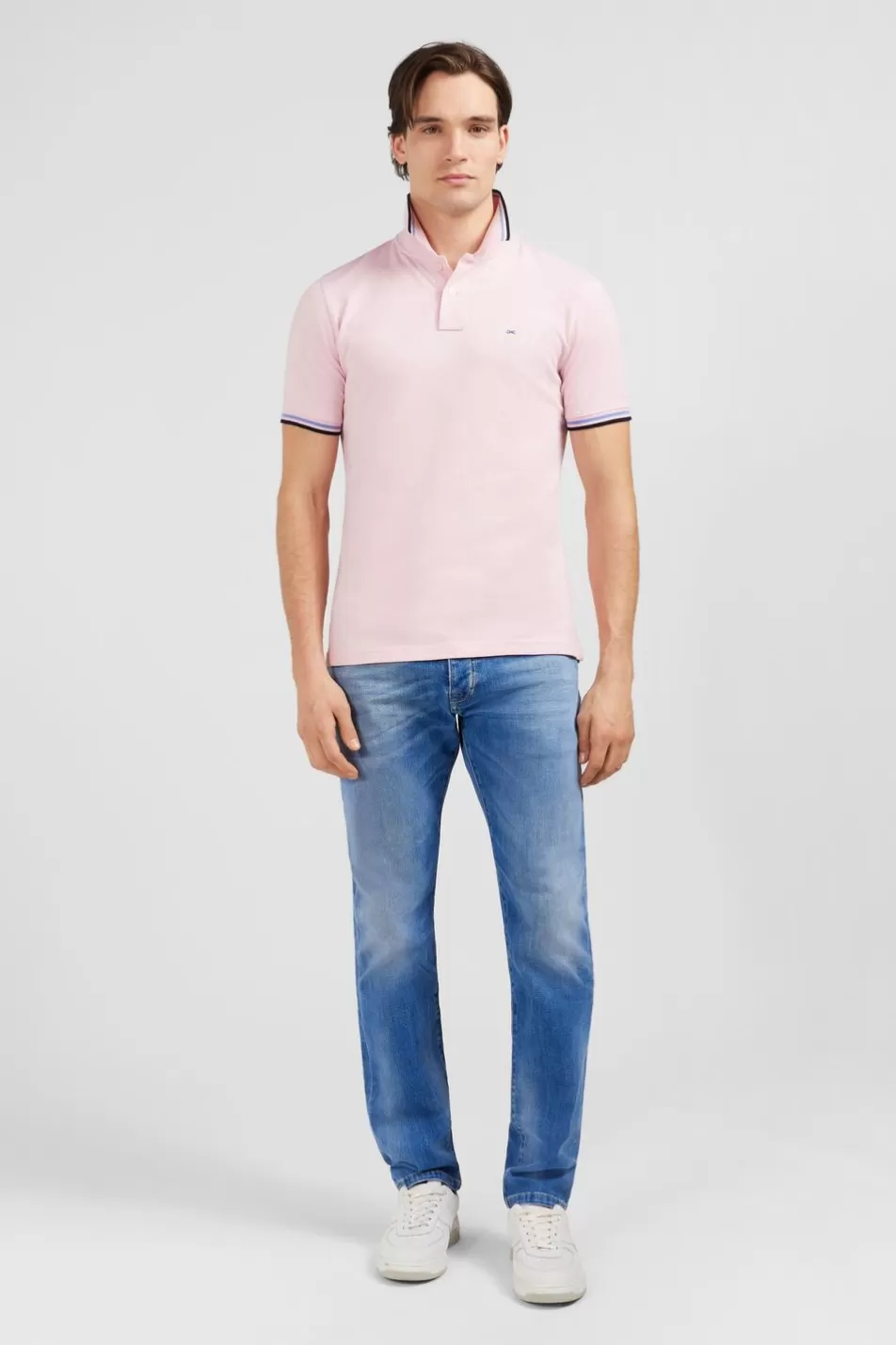 Polos | Eden Park Pink Polo Shirt In Pima Cotton