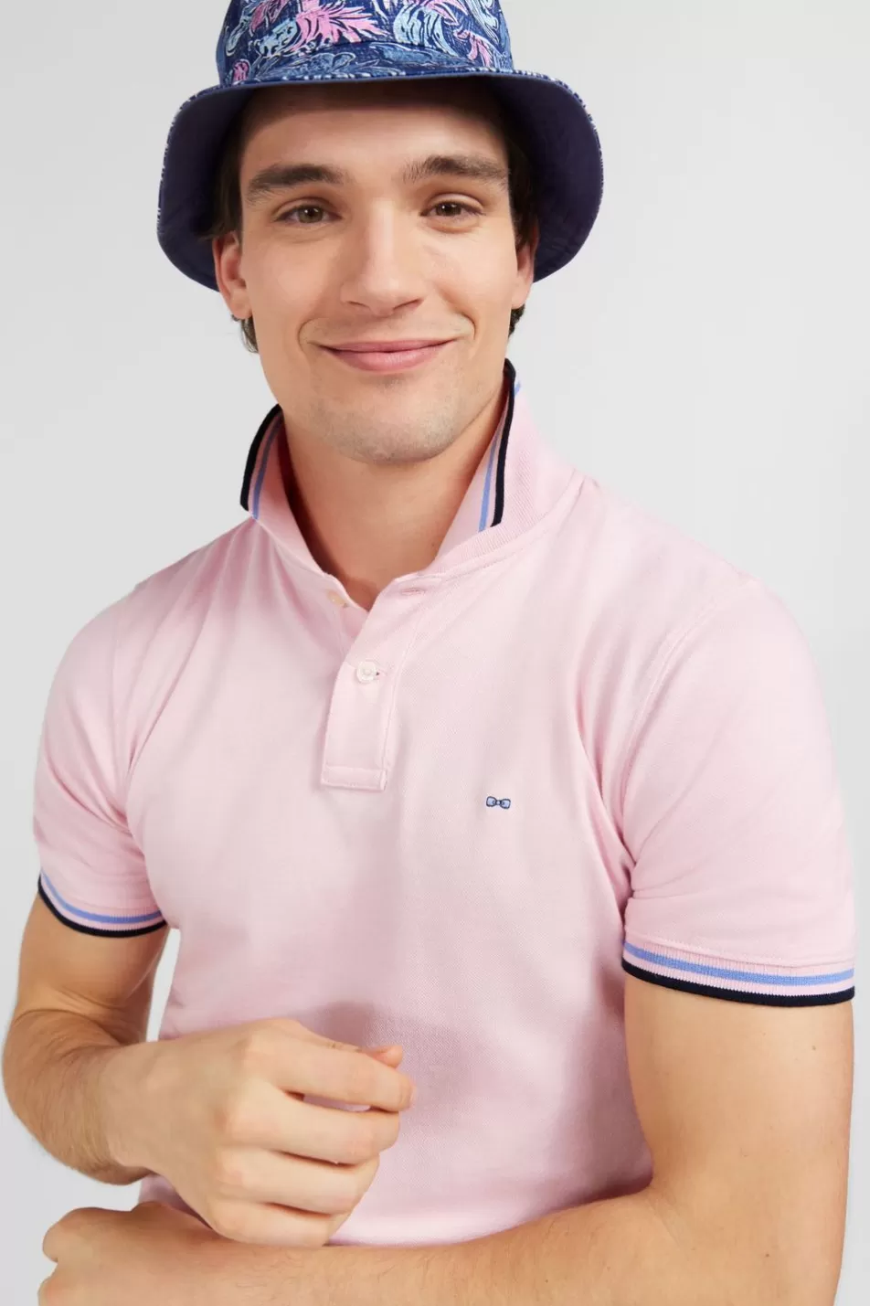 Polos | Eden Park Pink Polo Shirt In Pima Cotton