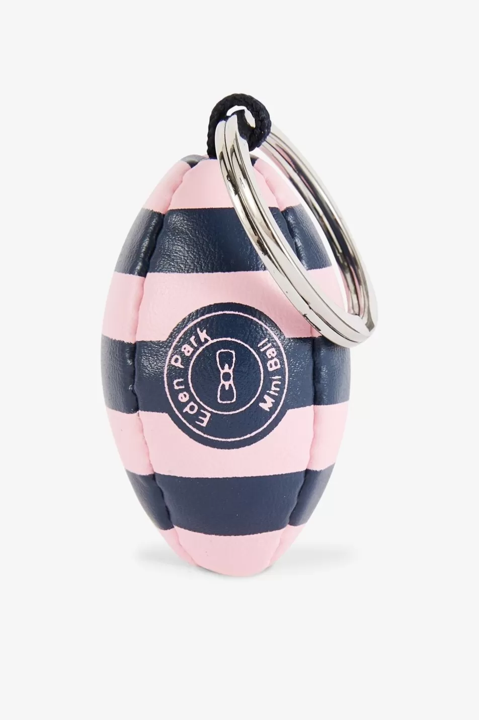 Key Chains | Eden Park Pink Rugby Ball Keyring With Stripe And Screen-Printed