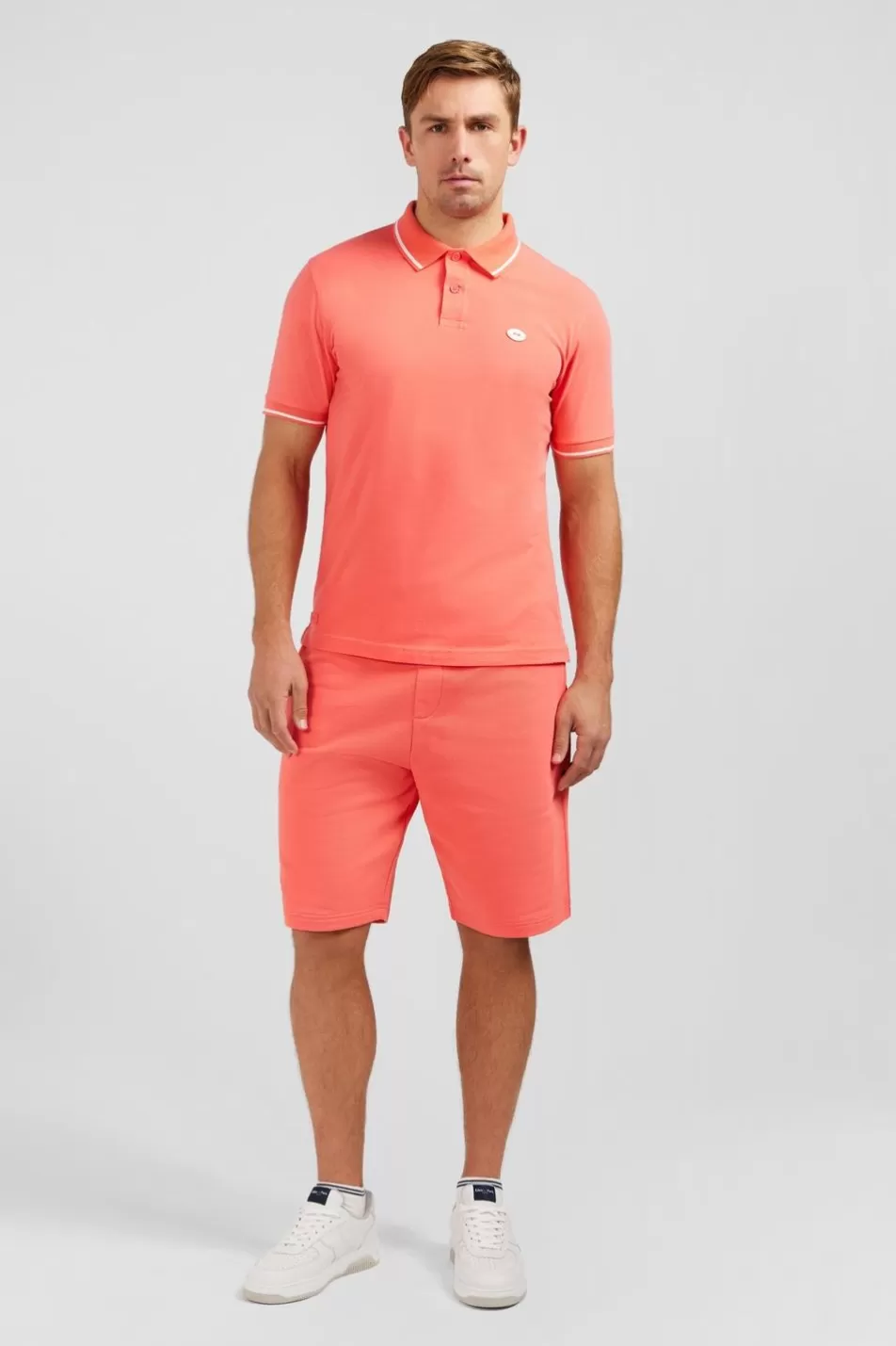 Polos | Eden Park Pink Short-Sleeved Polo Shirt