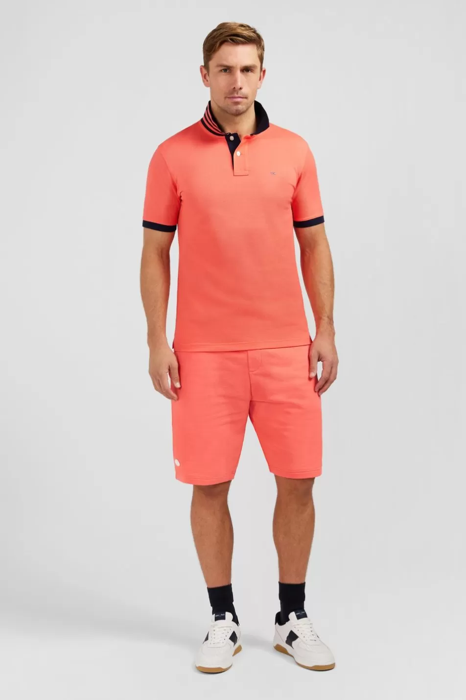 Polos | Eden Park Pink Short-Sleeved Polo Shirt