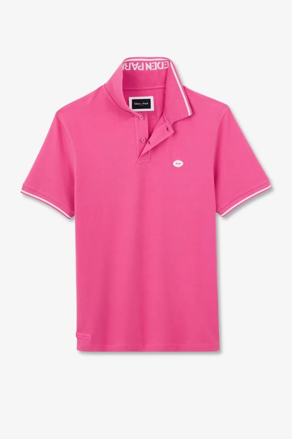 Polos | Eden Park Pink Short-Sleeved Polo Shirt