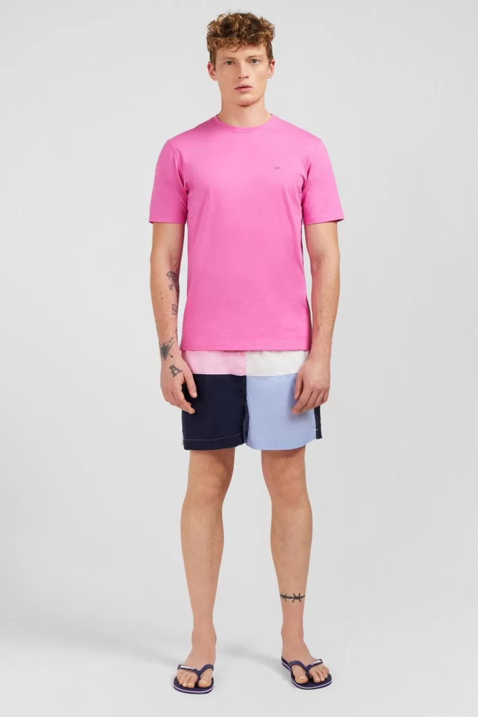 T-Shirts | Eden Park Pink Short-Sleeved T-Shirt