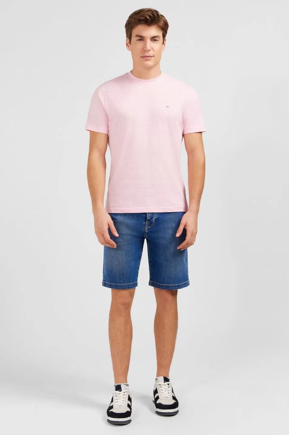 T-Shirts | Eden Park Pink Short-Sleeved T-Shirt