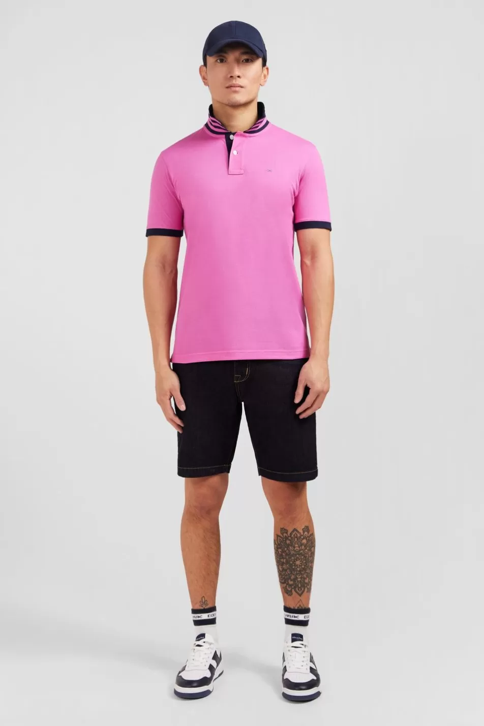 Polos | Eden Park Pink Short-Sleeves Polo