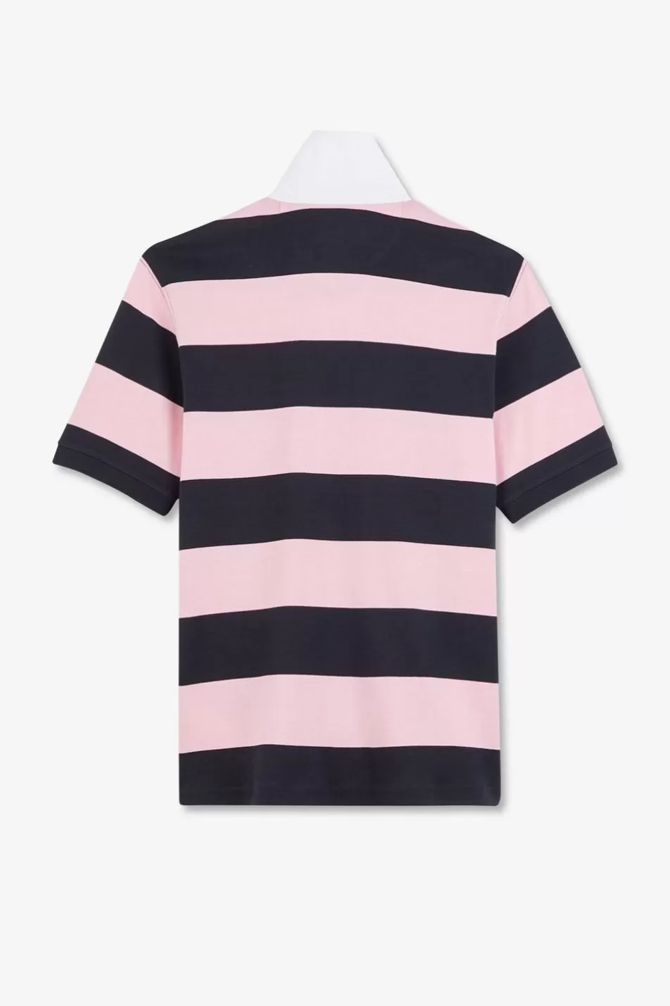 Rugby Shirts | Eden Park Pink Striped Short-Sleeved Rugby Shirt