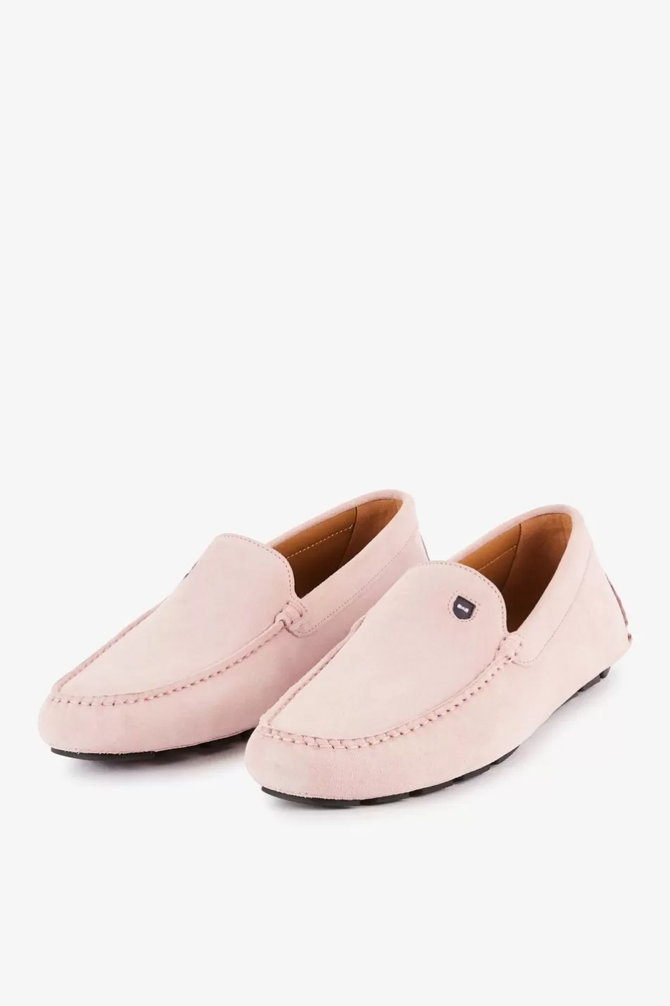 Loafers | Eden Park Pink Suede Moccasins