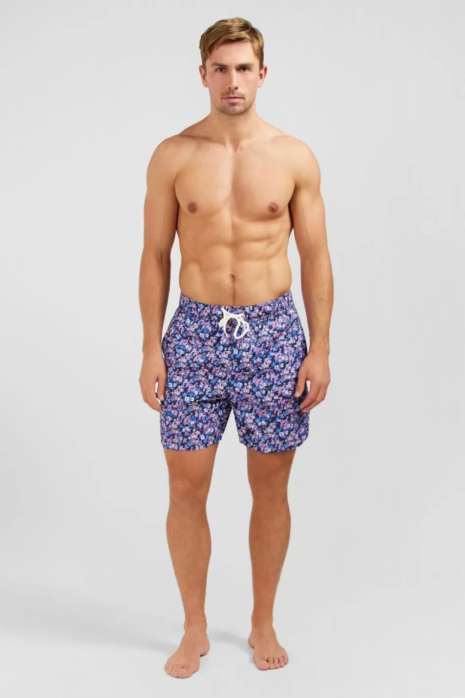 Swimwear | Eden Park Pink Swim Shorts With Exclusive Floral Print