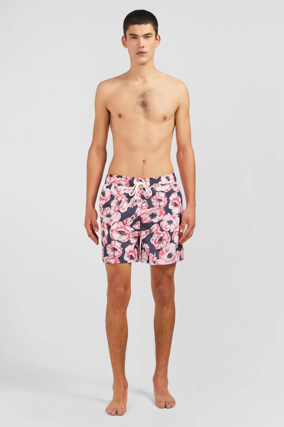 Swimwear | Eden Park Pink Swim Shorts With Exclusive Floral Print