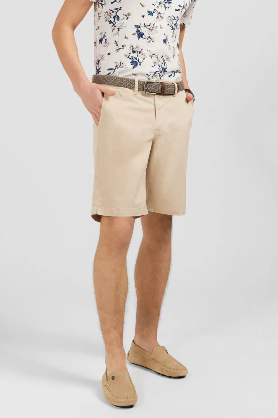 Shorts & Bermudas | Eden Park Plain Beige Bermuda Shorts