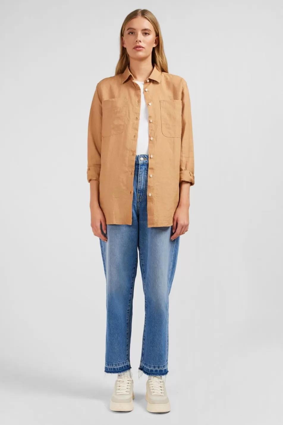 Shirts | Eden Park Plain Beige Blouse