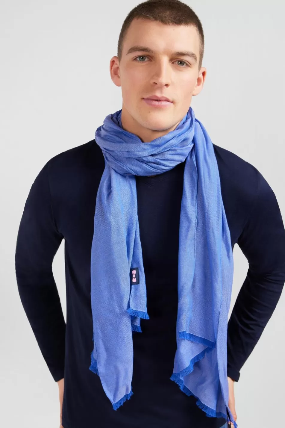 Scarves & Wraps | Eden Park Plain Blue Scarf